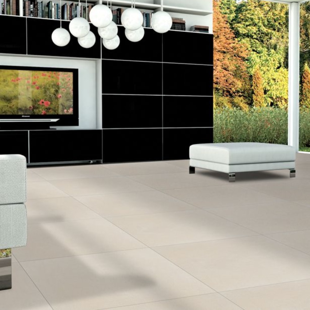 Porcelanato Acetinado 90x90cm Caixa 1,62m² Portinari York WH - 6063104