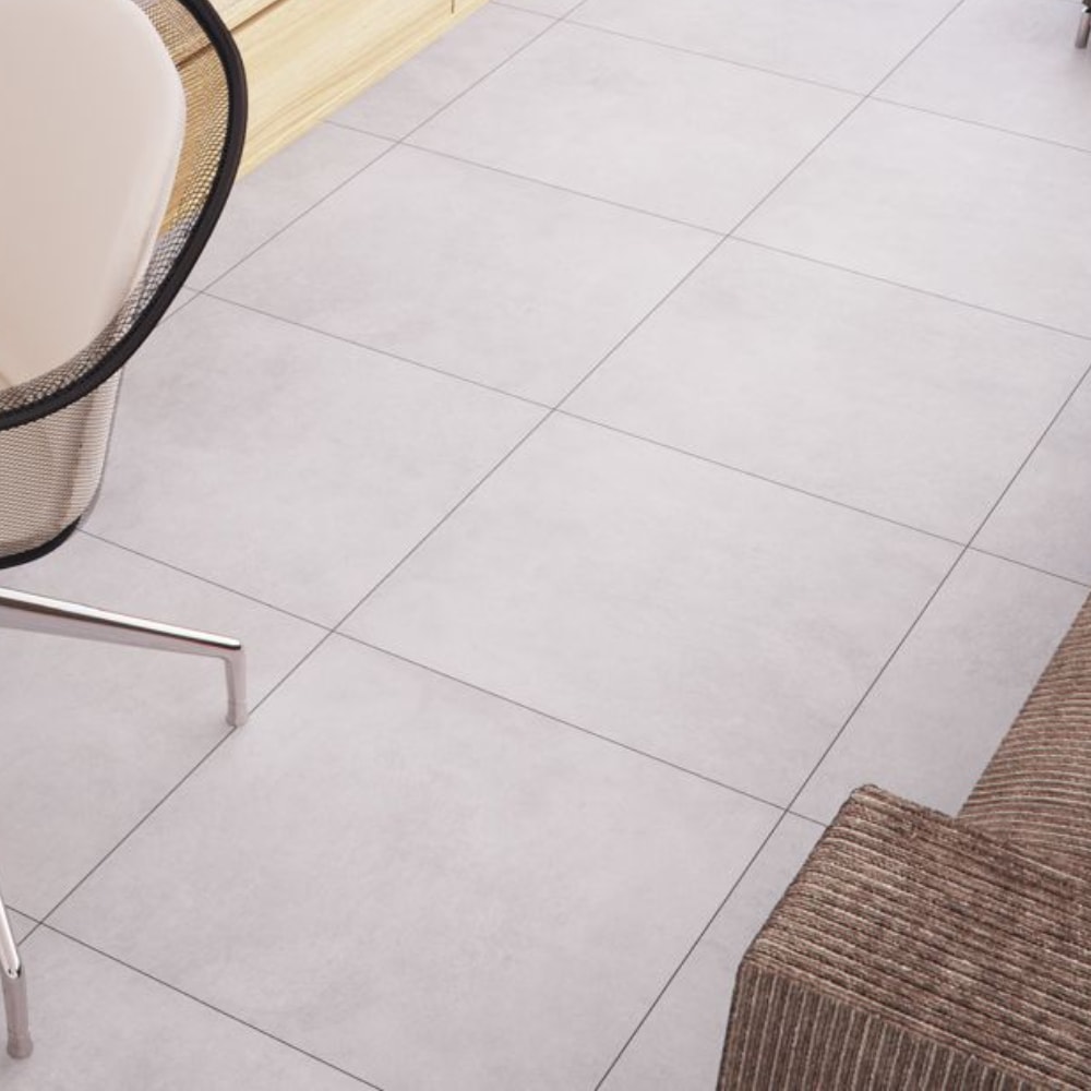 Porcelanato Acetinado 90x90cm Caixa 1,62m² Portinari York WH - 6063104