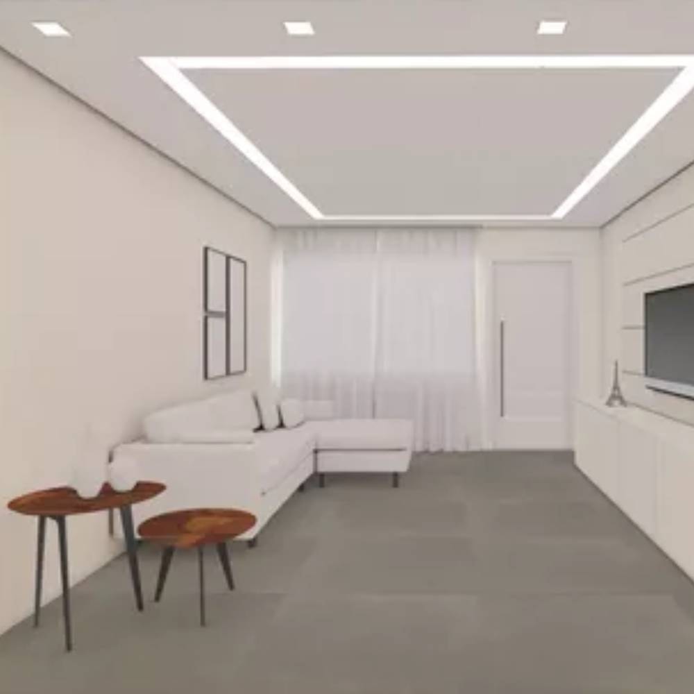 Porcelanato Acetinado 90x90cm Caixa 1,63m² Eliane Concreto Aparente Retificado - 8027898