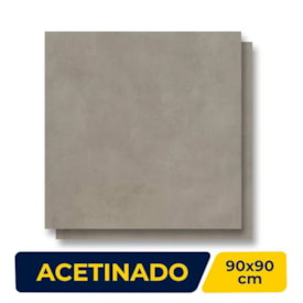 Porcelanato Acetinado 90x90cm Caixa 1,63m² Eliane Concreto Aparente Retificado - 8027898