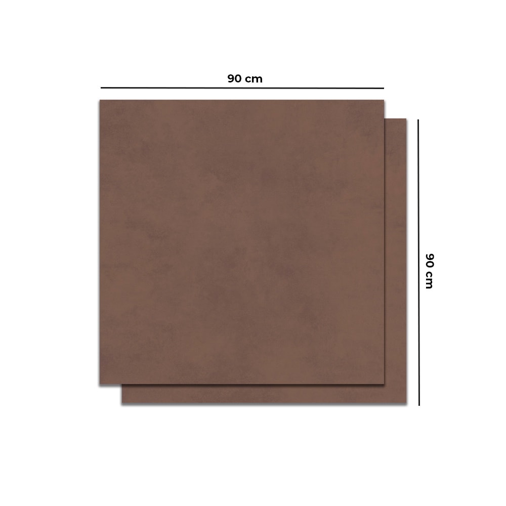 Porcelanato Acetinado 90x90cm Caixa 2,40m² Incepa Coffee Retificado - INC08DI0036