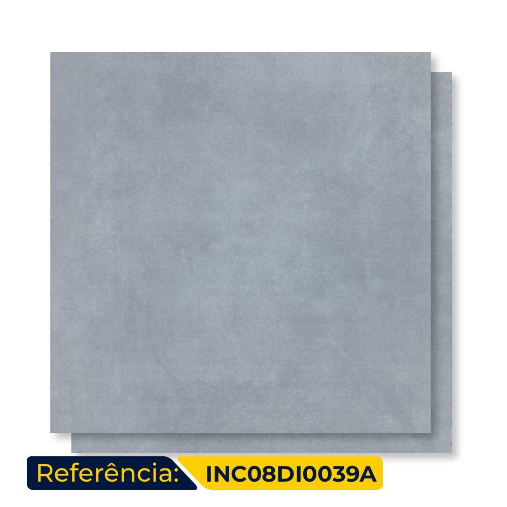 Porcelanato Acetinado 90x90cm Caixa 2,40m² Incepa Duo Concret Gris 7MM Retificado - INC08DI0039A