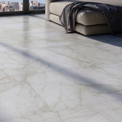 Porcelanato Acetinado 90x90cm Caixa 2,40m² Incepa Marmo Real Retificado - INC04DI0018A