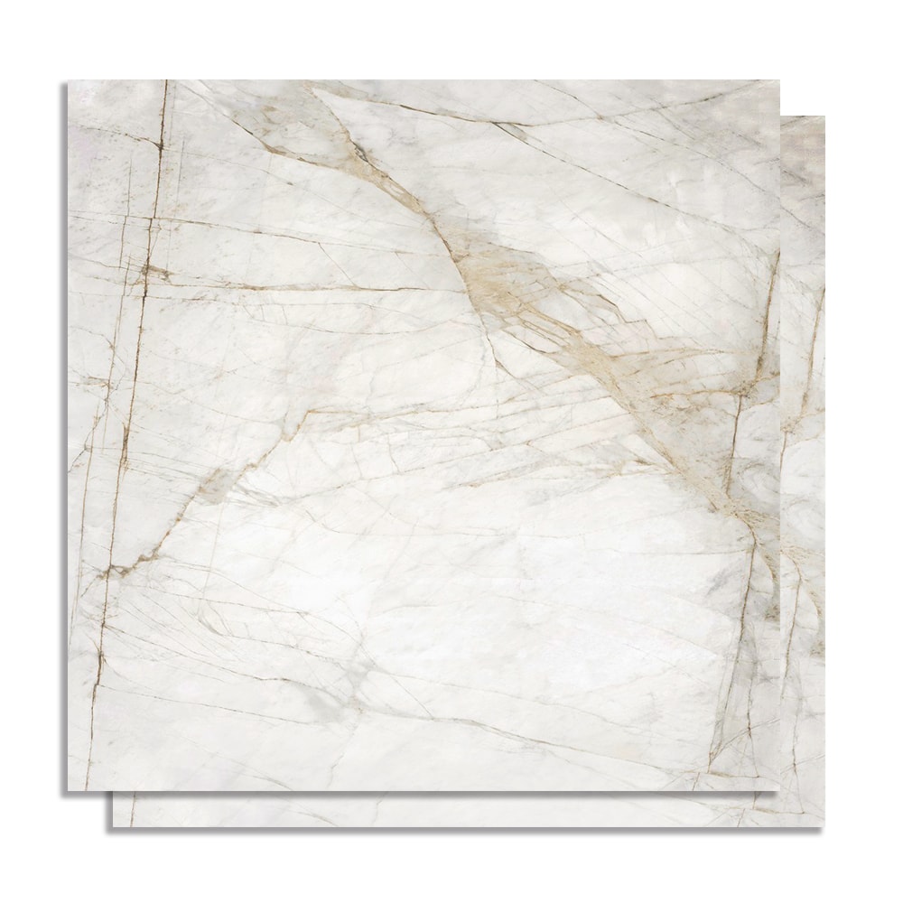 Porcelanato Acetinado 90x90cm Caixa 2,40m² Incepa Marmo Real Retificado - INC04DI0018A