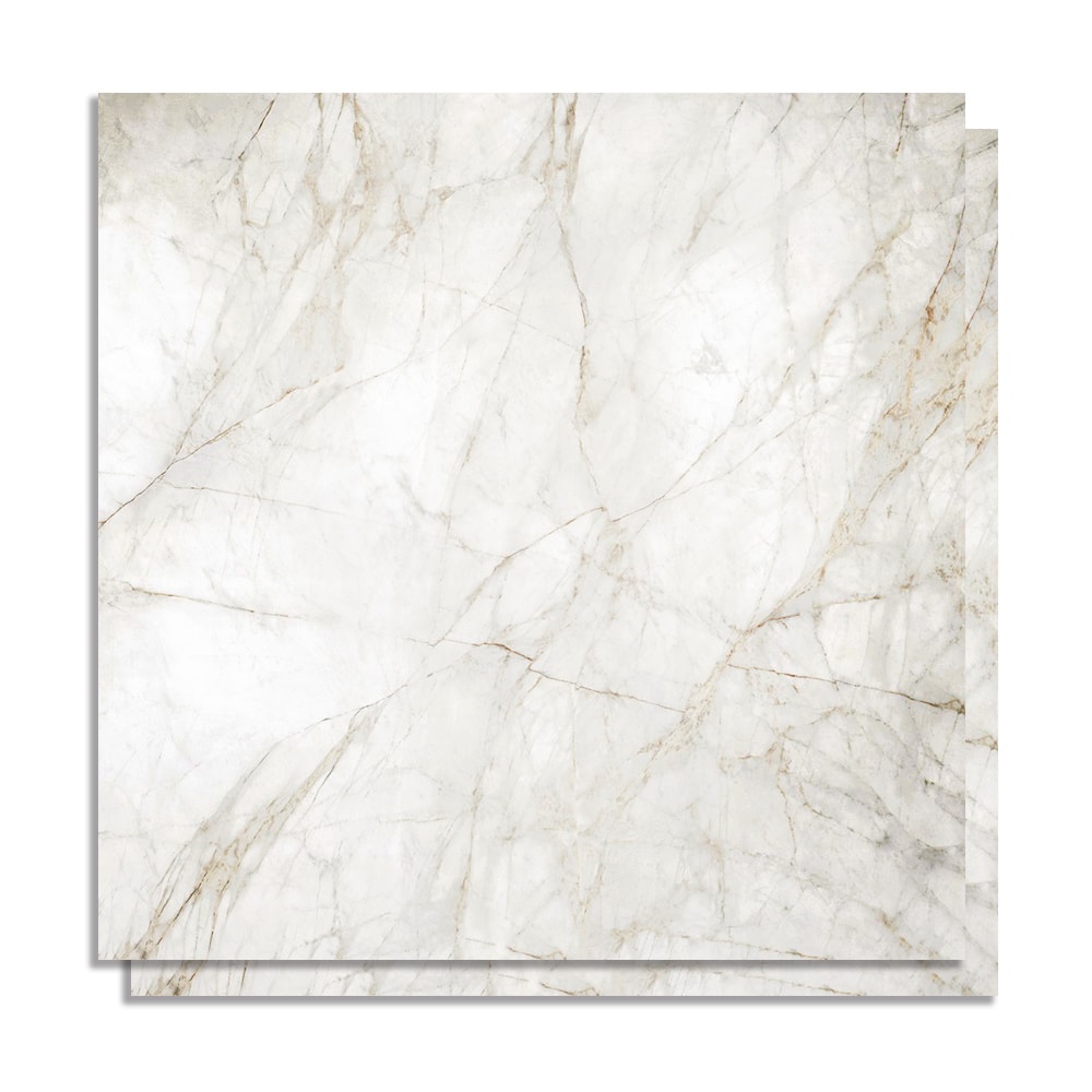 Porcelanato Acetinado 90x90cm Caixa 2,40m² Incepa Marmo Real Retificado - INC04DI0018A