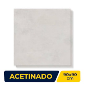 Porcelanato Acetinado 90x90cm Caixa 2,40m² Incepa Polis Cinza Retificado - INC04DI0014A