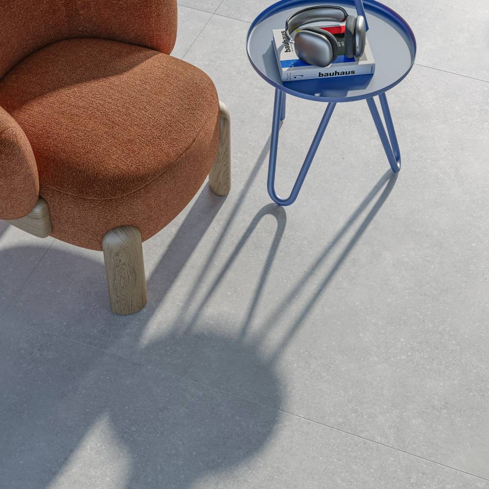 Porcelanato Acetinado 90x90cm Caixa 2,40m² Incepa Urbano Cimento Retificado - INC04DI0019A