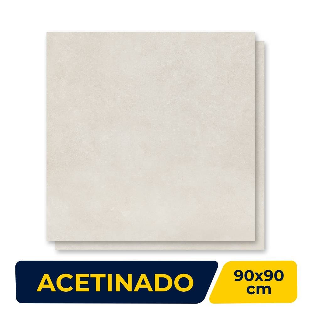Porcelanato Acetinado 90x90cm Caixa 2,40m² Incepa Urbano Cinza Retificado - INC08DI0054A