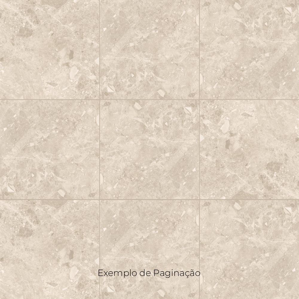 Porcelanato Acetinado 90x90cm Caixa 2,40m² Roca Ceppo Di Gre Bege Retificado - ROC04DI00201