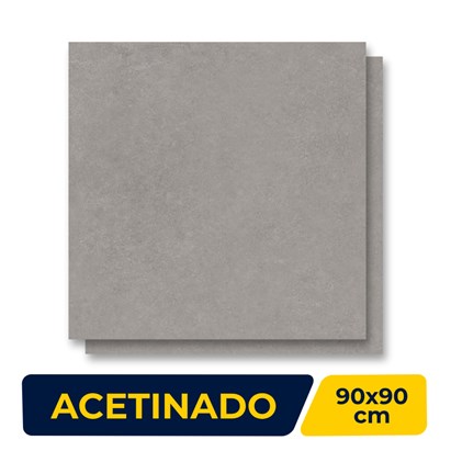 Porcelanato Acetinado 90x90cm Caixa 2,40m² Roca Limestone Gray Retificado - ROC08DI00071