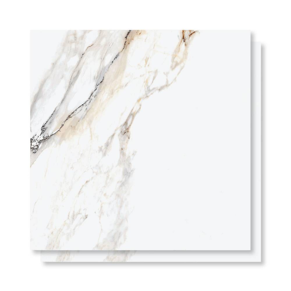 Porcelanato Acetinado 90x90cm Caixa 2,43m² Delta Dharma Oro Retificado - 2914