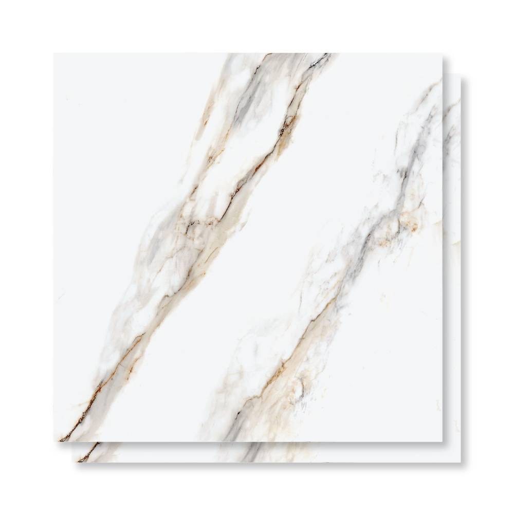 Porcelanato Acetinado 90x90cm Caixa 2,43m² Delta Dharma Oro Retificado - 2914