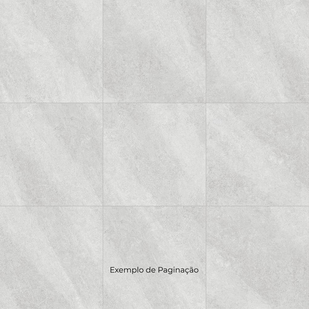 Porcelanato Acetinado 90x90cm Caixa 2,43m² Delta Limestone Off White Retificado - 3147