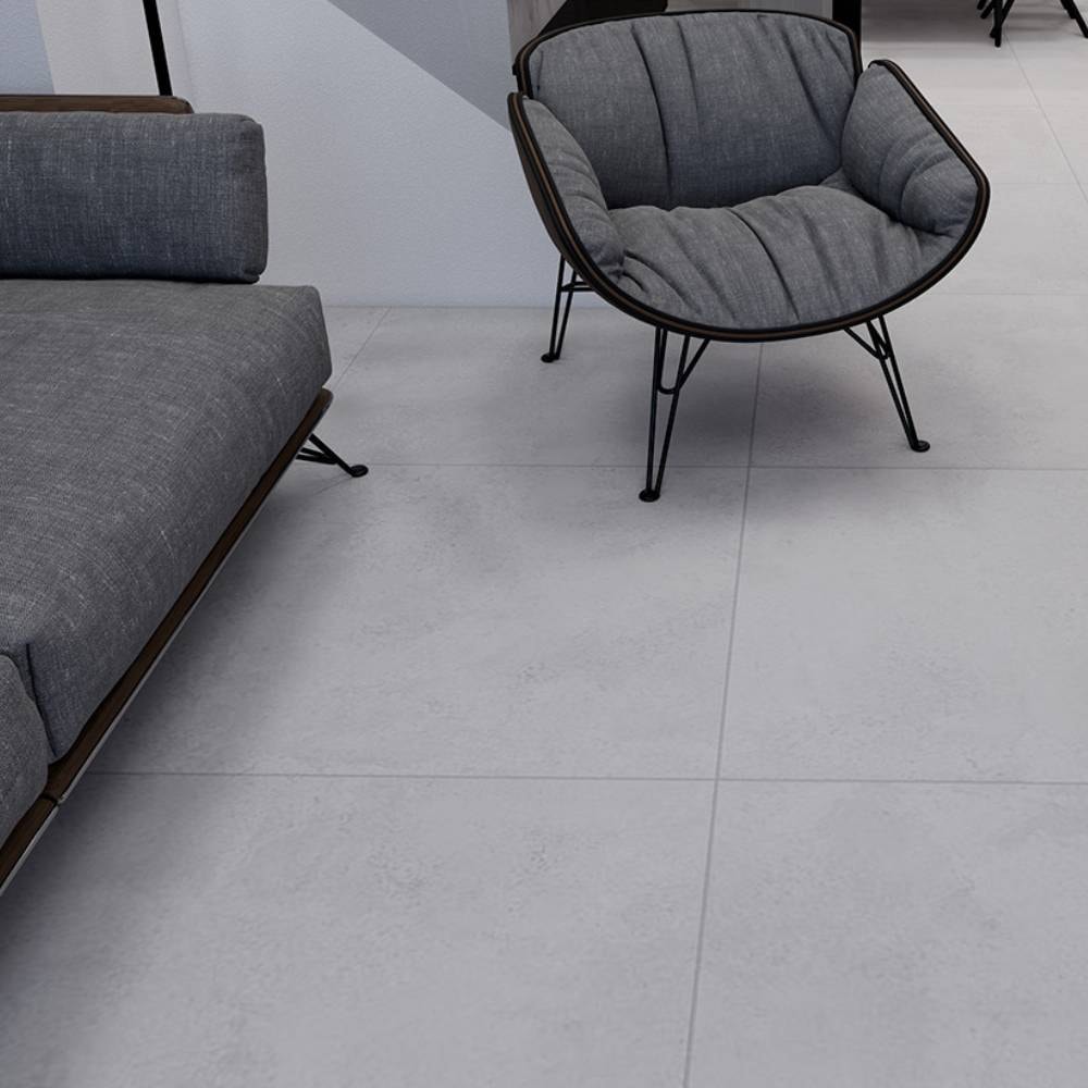 Porcelanato Acetinado 90x90cm Caixa 2,43m² Delta Monier Argenta Retificado - 2699-A