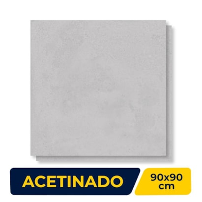 Porcelanato Acetinado 90x90cm Caixa 2,43m² Delta Monier Argenta Retificado - 2699-A