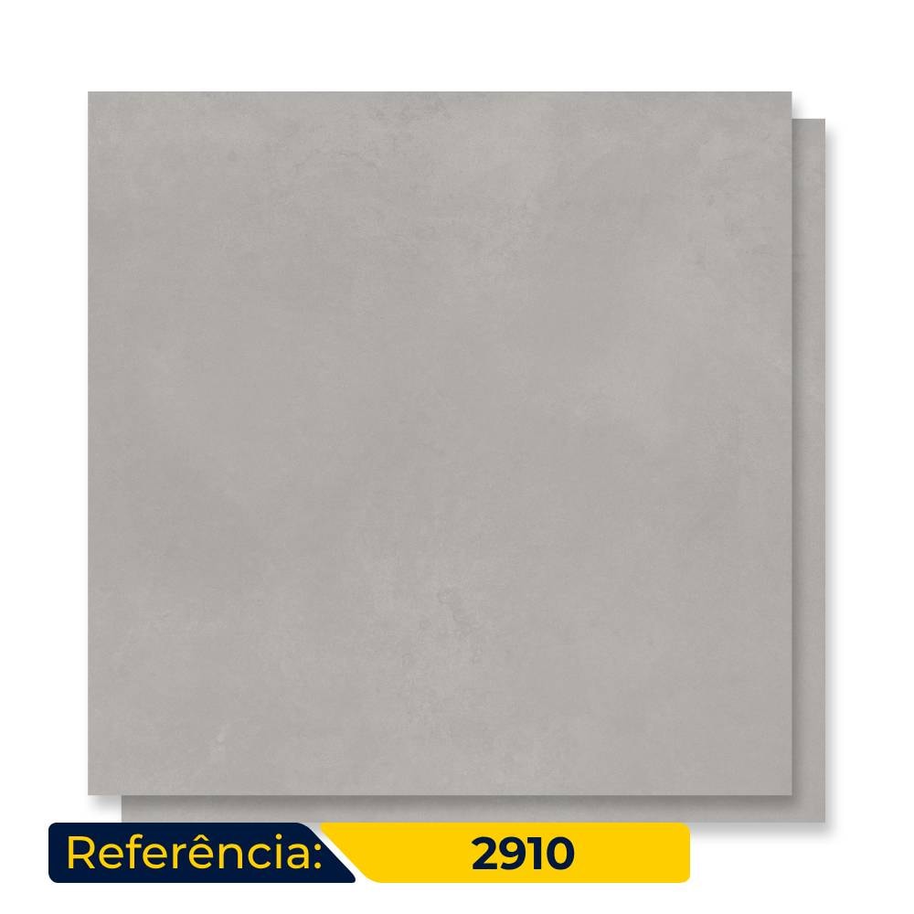 Porcelanato Acetinado 90x90cm Caixa 2,43m² Delta Obelisco Beton Light Retificado