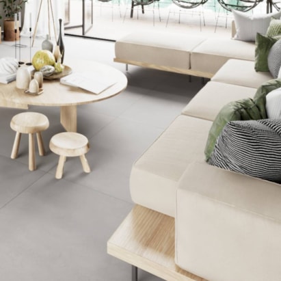 Porcelanato Acetinado 90x90cm Caixa 2,43m² Delta Obelisco Off White Retificado - 2906