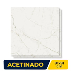 Porcelanato Acetinado 91x91cm Caixa 2,48m² Savane Polaris Retficado