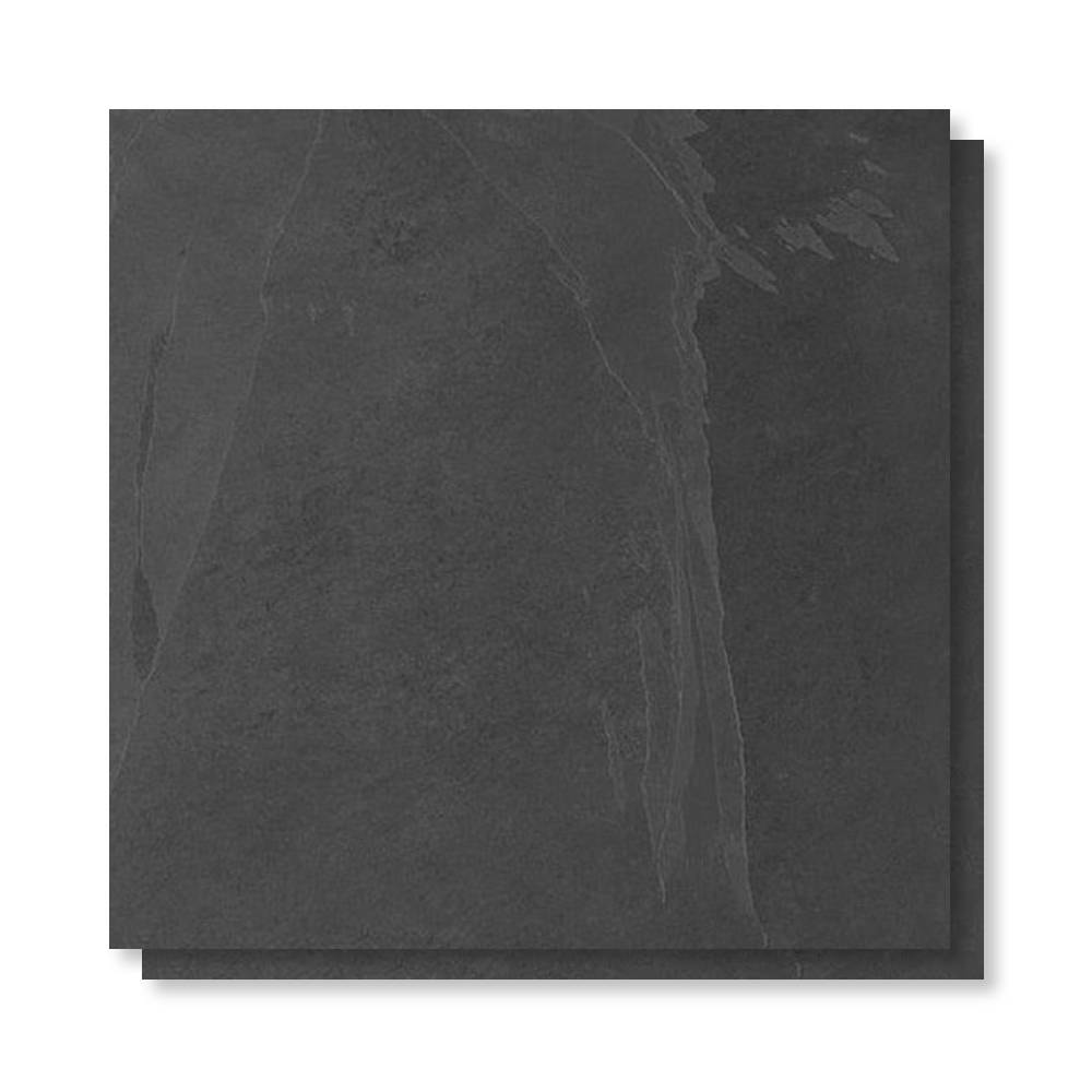 Porcelanato Acetinado 92x92cm Caixa 1,69m² Villagres Black Stone Retificado - 920002