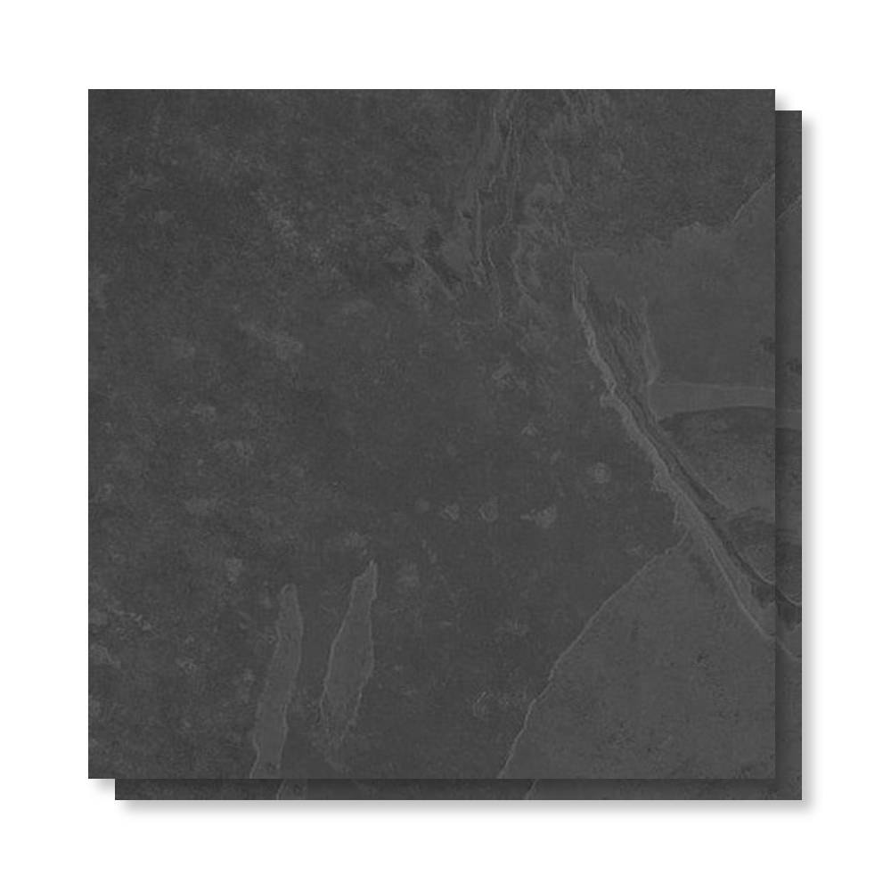 Porcelanato Acetinado 92x92cm Caixa 1,69m² Villagres Black Stone Retificado - 920002