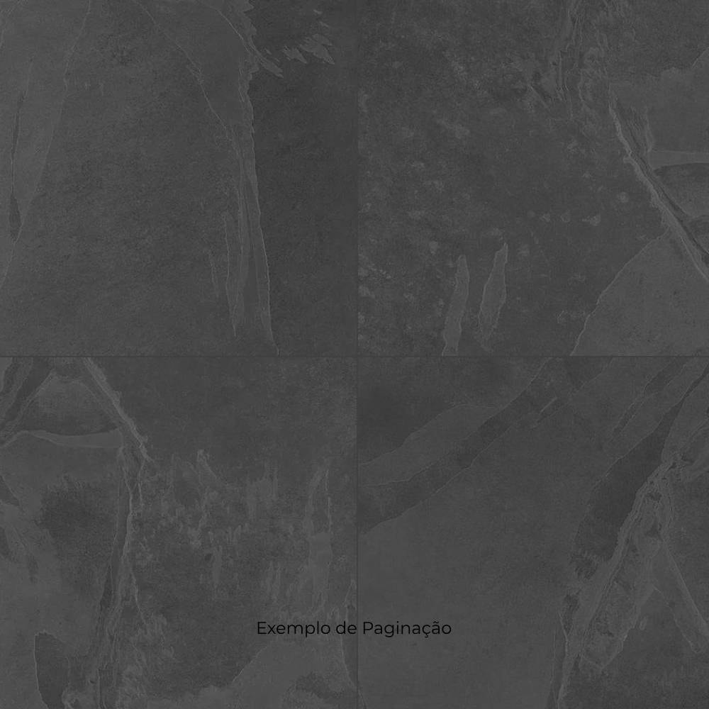 Porcelanato Acetinado 92x92cm Caixa 1,69m² Villagres Black Stone Retificado - 920002