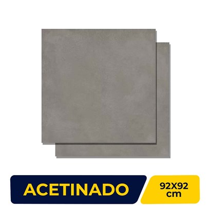 Porcelanato Acetinado 92x92cm Caixa 1,69m² Villagres Copan Cement - 920008