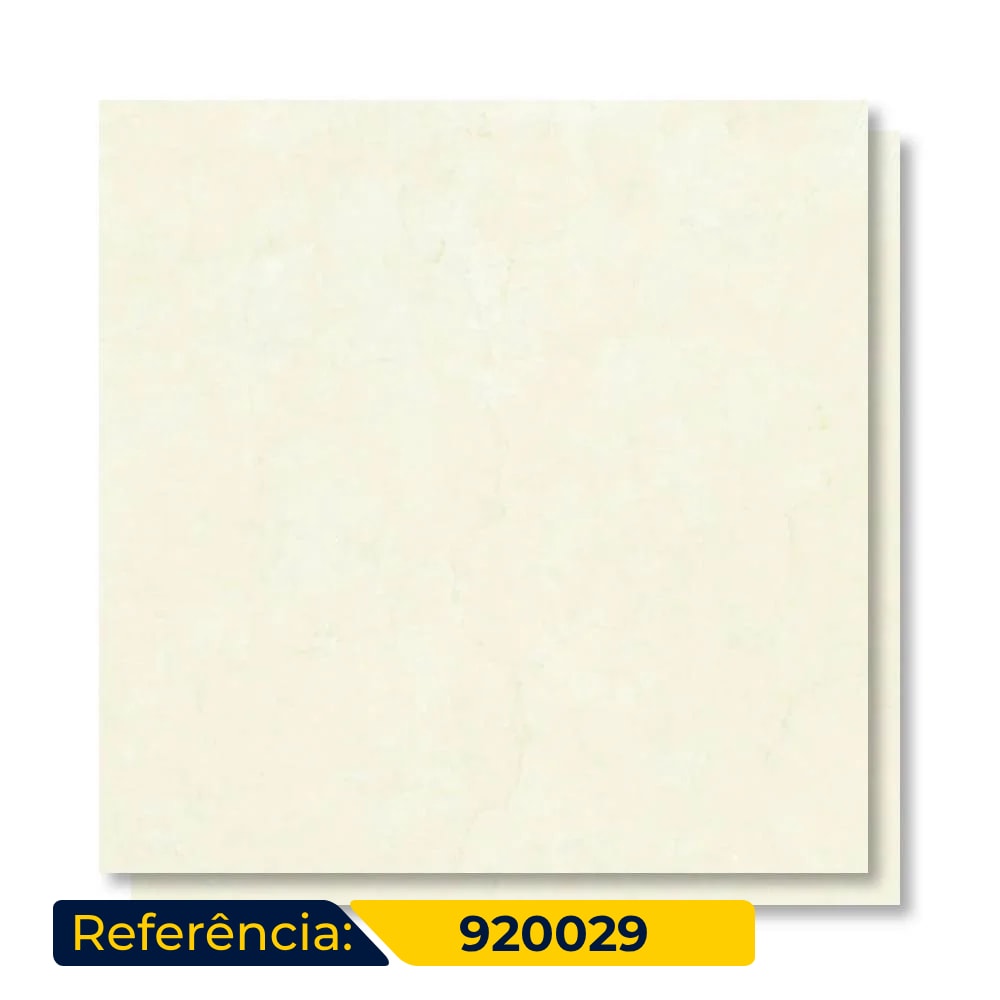 Porcelanato Acetinado 92x92cm Caixa 1,69m² Villagres Crema Marmo Retificado - 920029