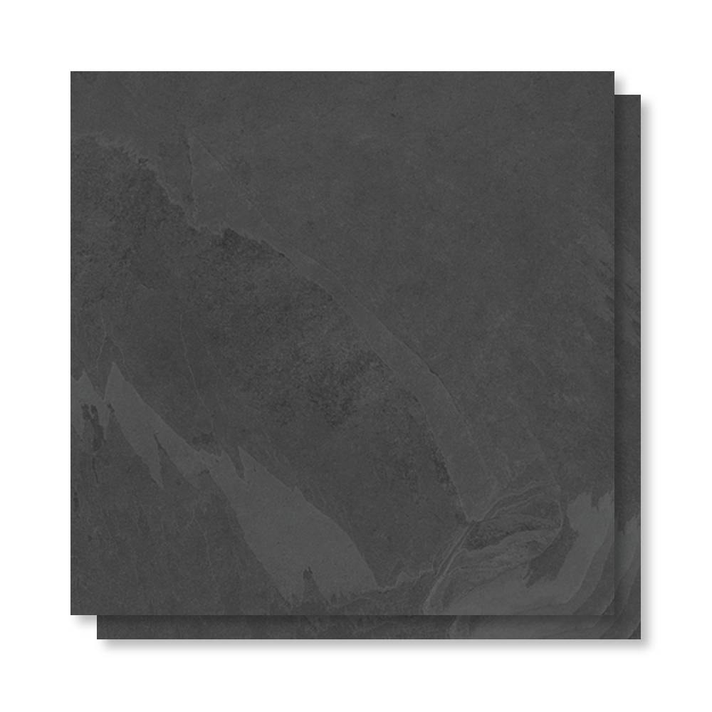 Porcelanato Acetinado 92x92cm Caixa 2,54m² Villagres Black Stone Retificado - 920002