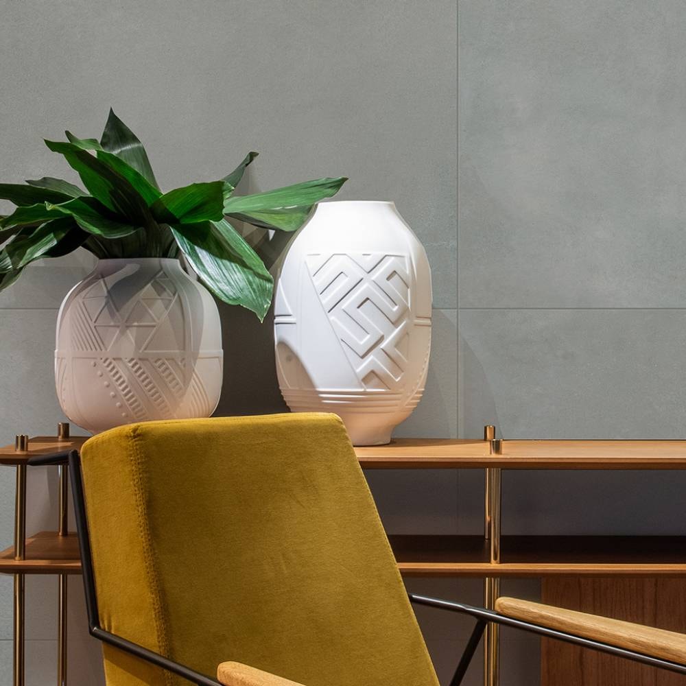 Porcelanato Acetinado 92x92cm Caixa 2,54m² Villagres Copan Cement Retificado - 920008