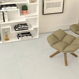 Porcelanato Acetinado 92x92cm Caixa 2,54m² Villagres Copan Off White Retificado - 920010