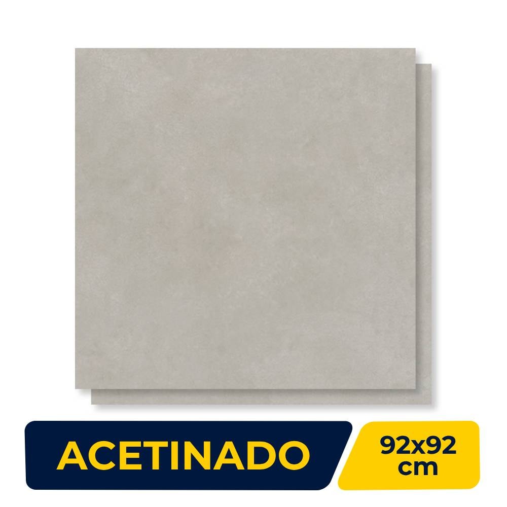 Porcelanato Acetinado 92x92cm Caixa 2,54m² Villagres Copan Silver Retificado - 920009