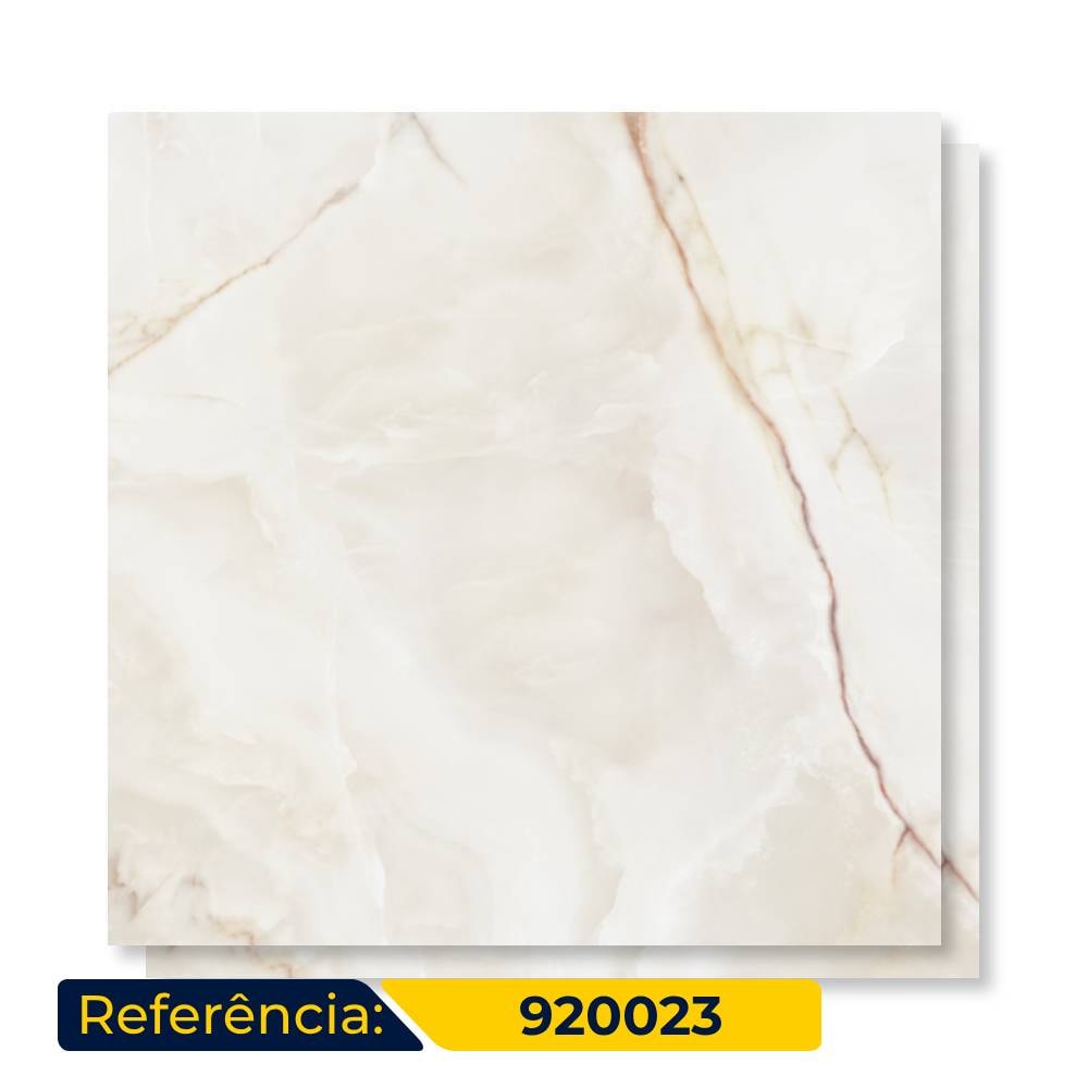 Porcelanato Acetinado 92x92cm Caixa 2,54m² Villagres Palazazo Ducale Retificado - 920023