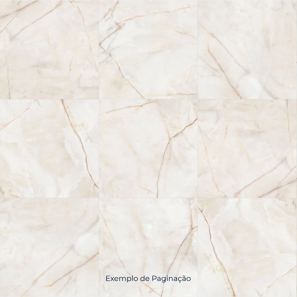 Porcelanato Acetinado 92x92cm Caixa 2,54m² Villagres Palazazo Ducale Retificado - 920023