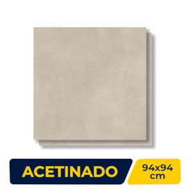 Porcelanato Acetinado 94x94cm Caixa 2,65m² Castelli Beige Cimentati Sanity Retificado - 94701