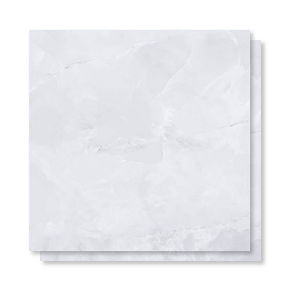 Porcelanato Acetinado 94x94cm Caixa 2,65m² Castelli Bianco Onice Satiny Retificado - 94721