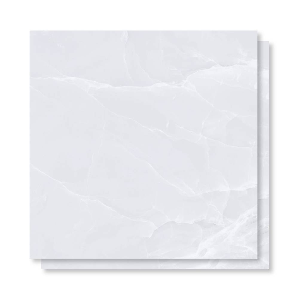 Porcelanato Acetinado 94x94cm Caixa 2,65m² Castelli Bianco Onice Satiny Retificado - 94721