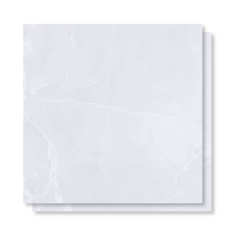 Porcelanato Acetinado 94x94cm Caixa 2,65m² Castelli Bianco Onice Satiny Retificado - 94721