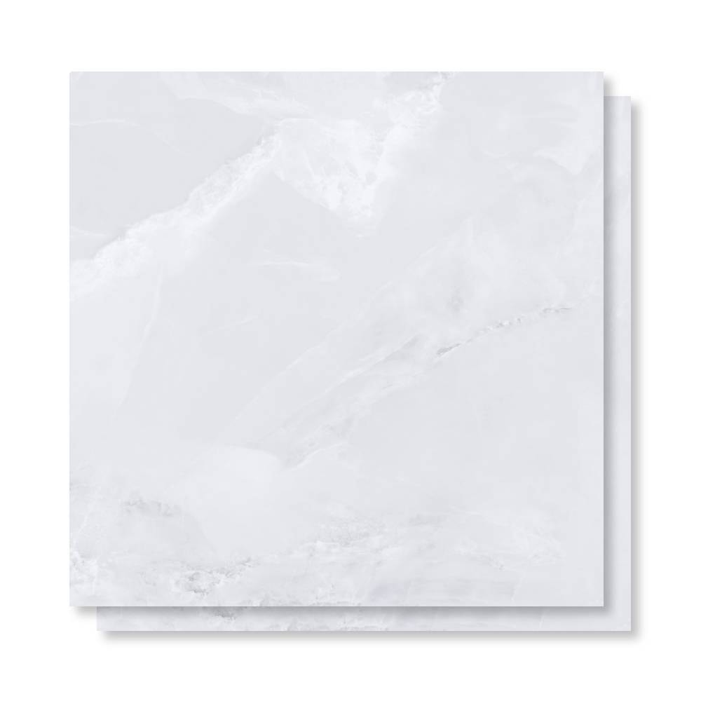 Porcelanato Acetinado 94x94cm Caixa 2,65m² Castelli Bianco Onice Satiny Retificado - 94721