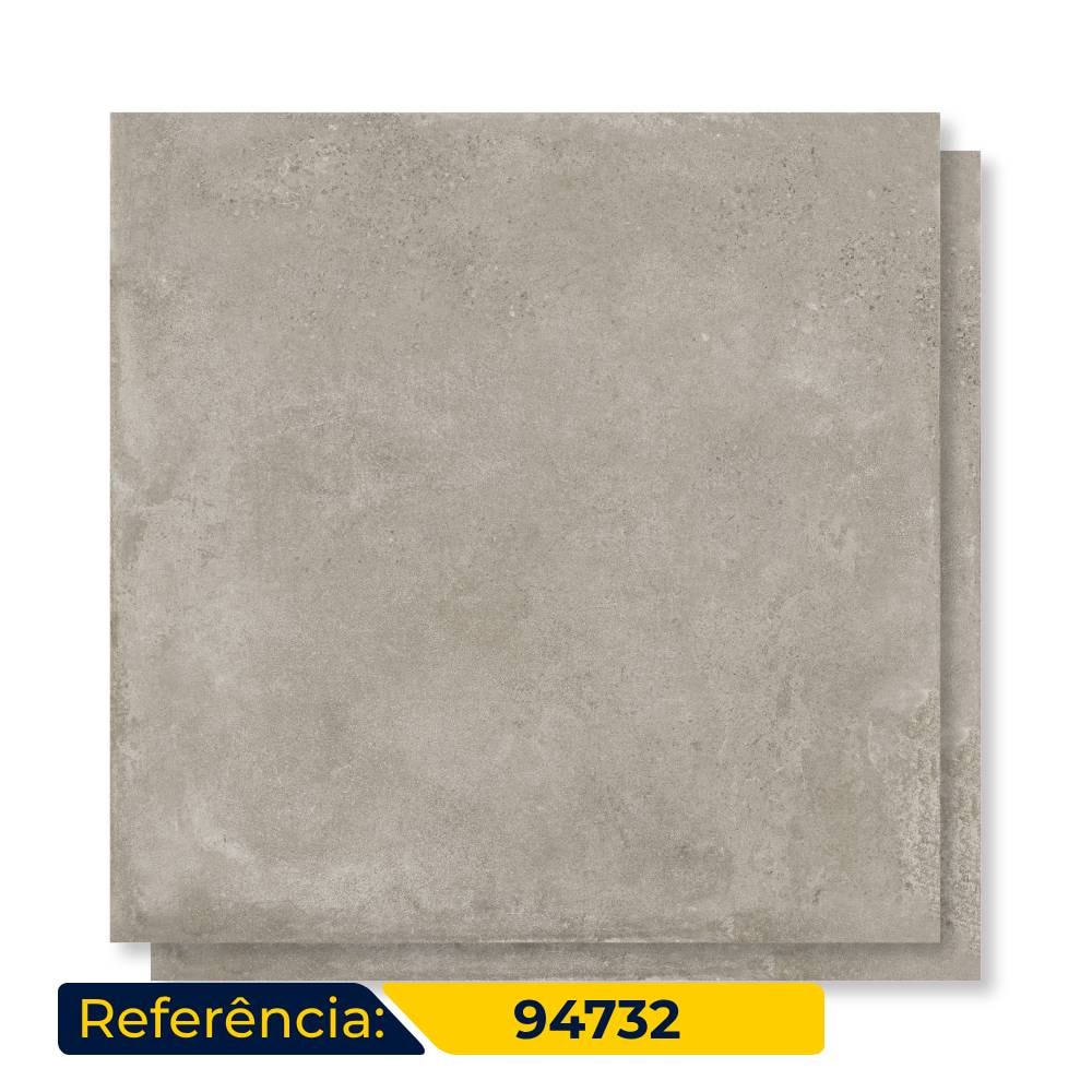 Porcelanato Acetinado 94x94cm Caixa 2,65m² Castelli Castell Gray Satiny Retificado - 94732