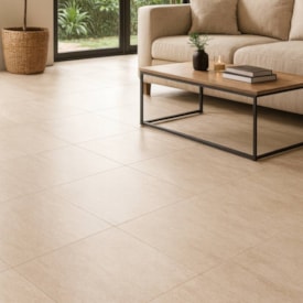 Porcelanato Acetinado 94x94cm Caixa 2,65m² Castelli Travertino Bali Satiny Retificado - 94741
