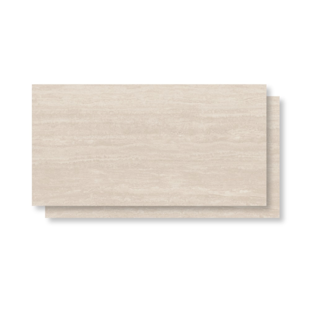 Porcelanato Acetinado Castelli 62x122cm Gran Travertino Cream Retificado - CT620694