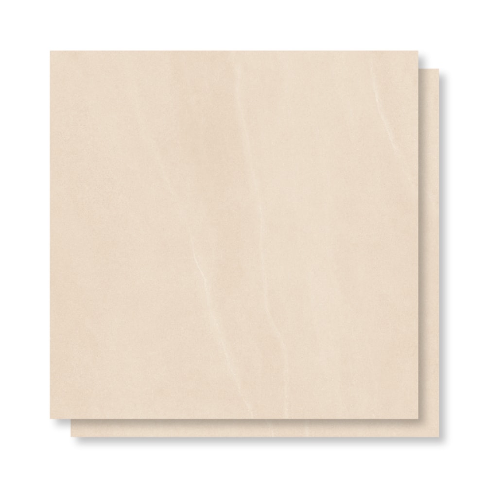 Porcelanato Acetinado Castelli 90x90cm Basalto Beige Retificado - 900743