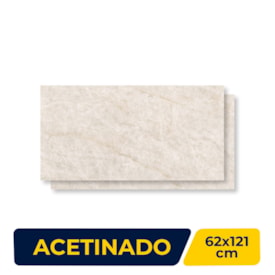 Porcelanato Acetinado Damme 62x121cm Taj Mahal Retificado - AR12325