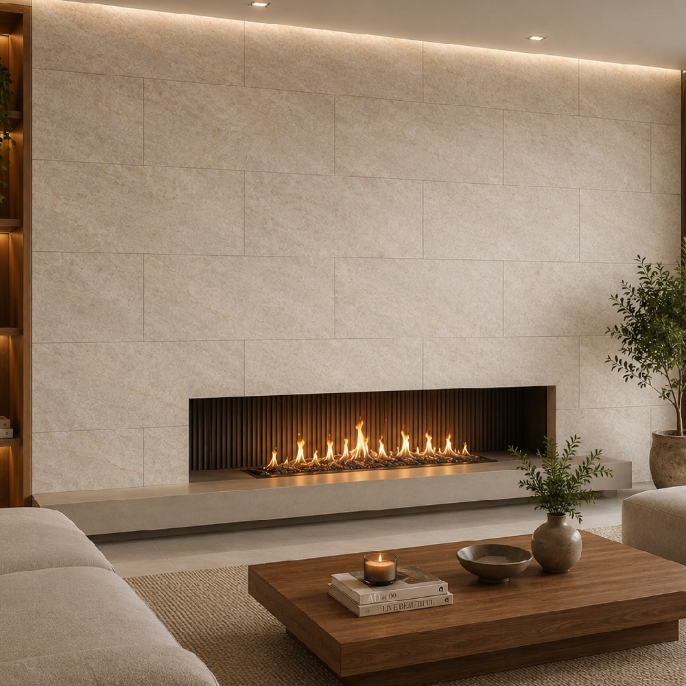 Porcelanato Acetinado Damme 62x121cm Taj Mahal Retificado - AR12325