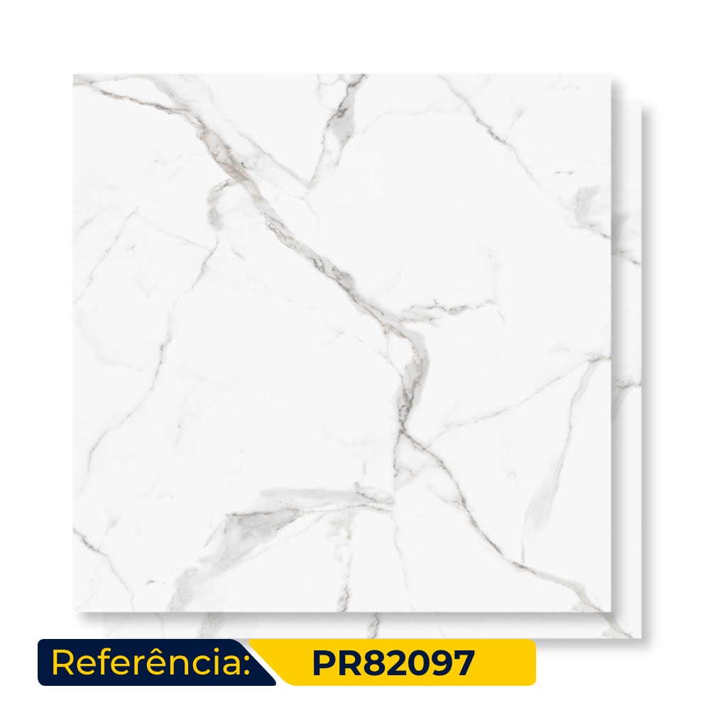 Porcelanato Acetinado Damme 83x83cm Calacata Retificado - AR83002