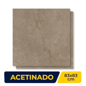 Porcelanato Acetinado Damme 83x83cm Venezia Noce Retificado - AR83291