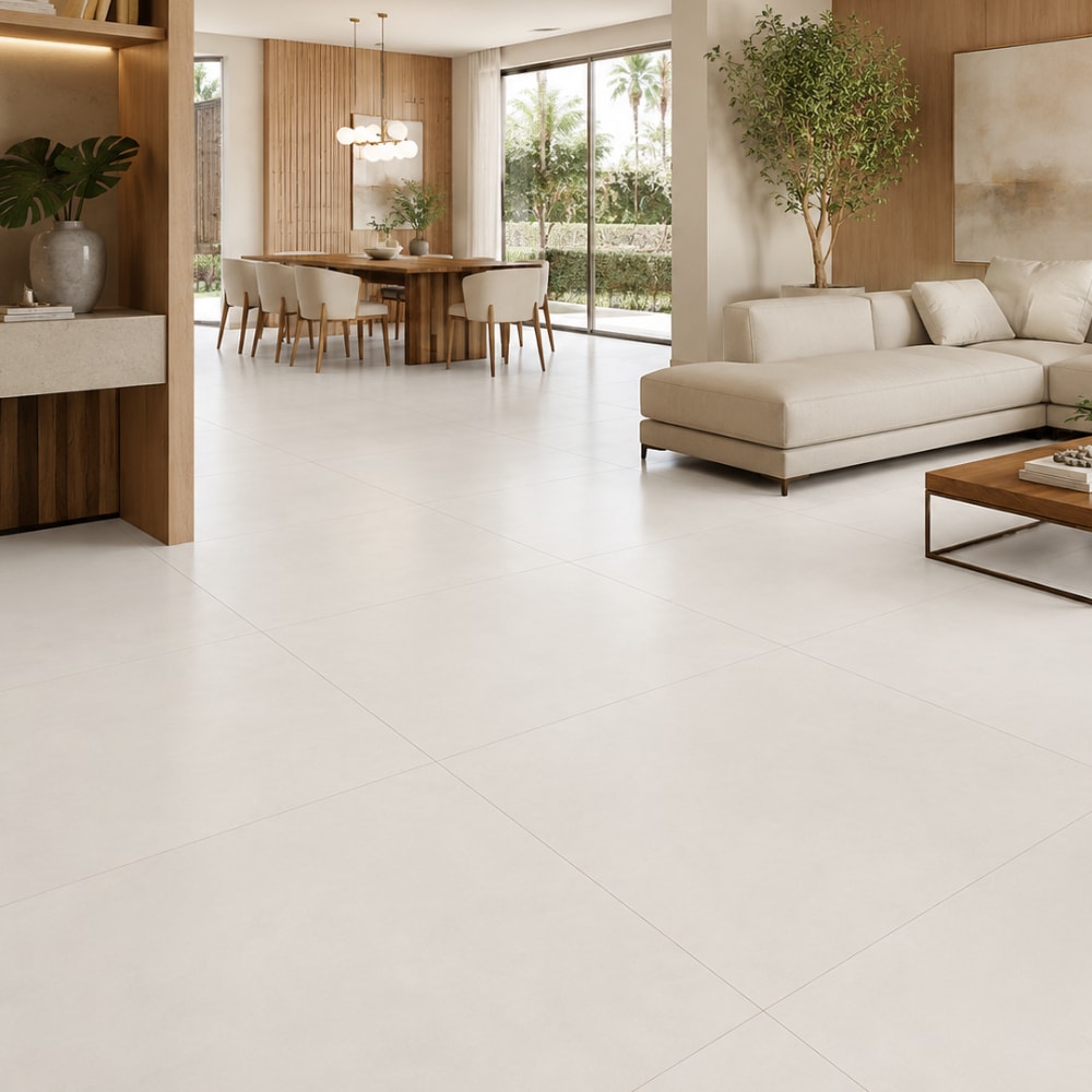 Porcelanato Acetinado Damme 83x83cm York Bianco Retificado - AR83190