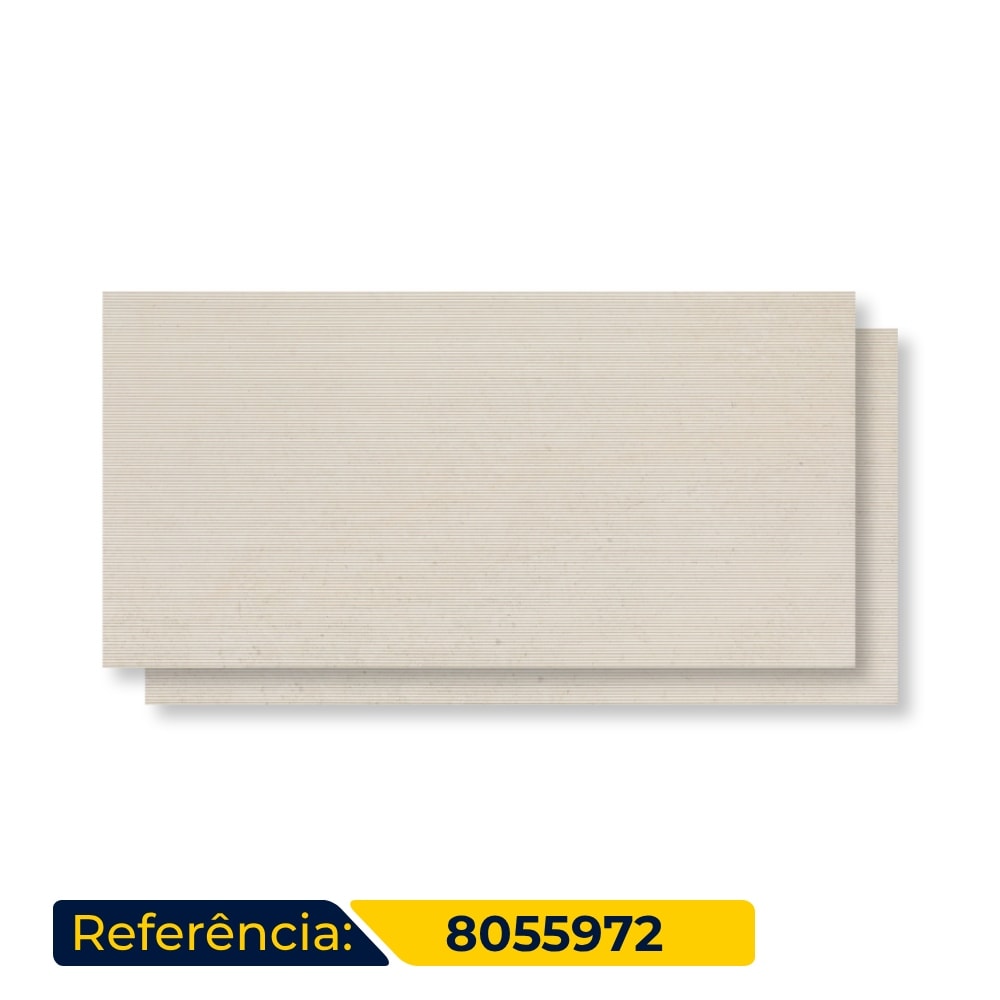 Porcelanato Acetinado Decortiles 60x120cm Atins Bamboo Shell Retificado - 8055972