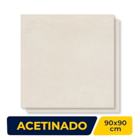 Porcelanato Acetinado Decortiles 90x90cm Atins Shell Retificado - 8069364