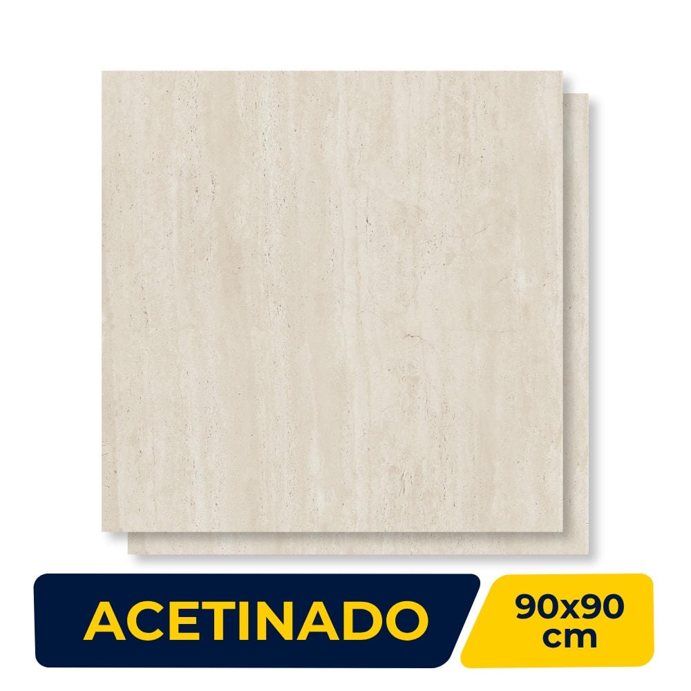Porcelanato Acetinado Decortiles 90x90cm Home Retificado - 8069455